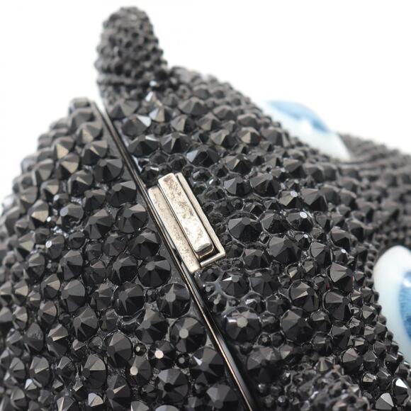 Gucci GG Teddy Bear Shoulder Bag Swarovski Crystals Black Multicolor - Picture 5 of 8